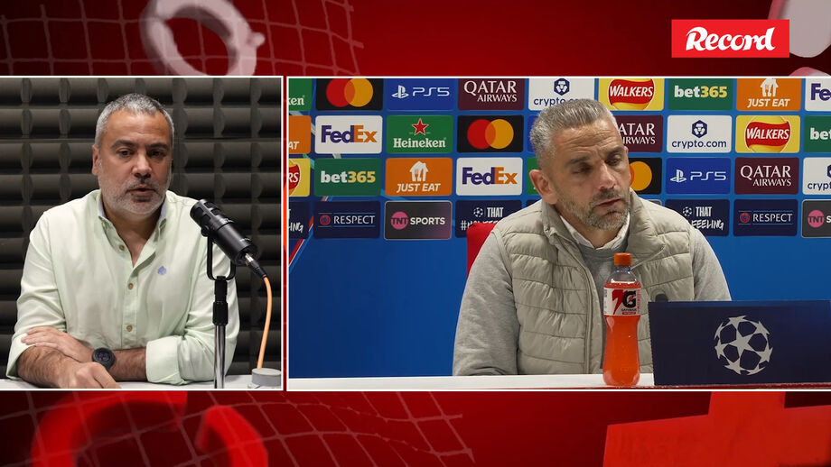 Sérgio Krithinas, diretor executivo de Record, aborda imagem do treinador do Sporting no futebol português