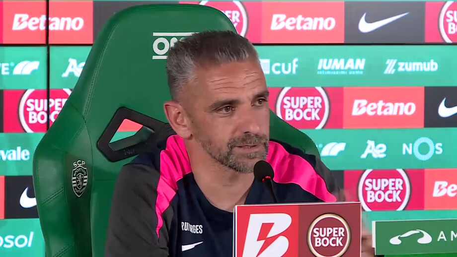 Treinador do Sporting lança jogo com o Benfica