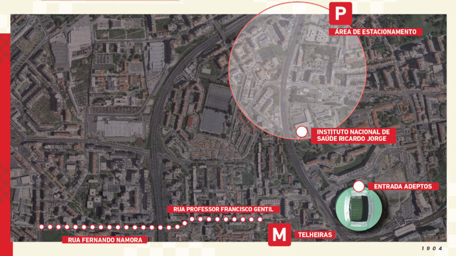 Informações úteis para adeptos do Benfica no dérbi em Alvalade