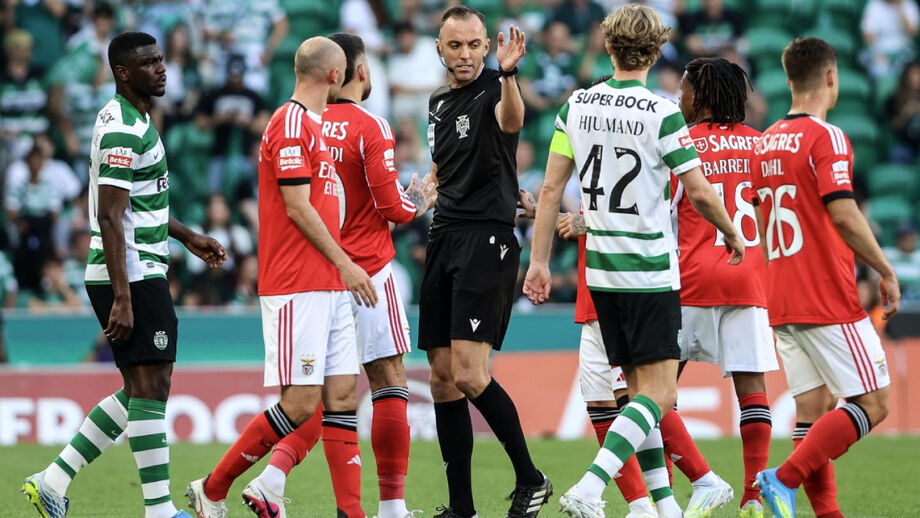 João Pinheiro foi o árbitro do dérbi de Alvalade 