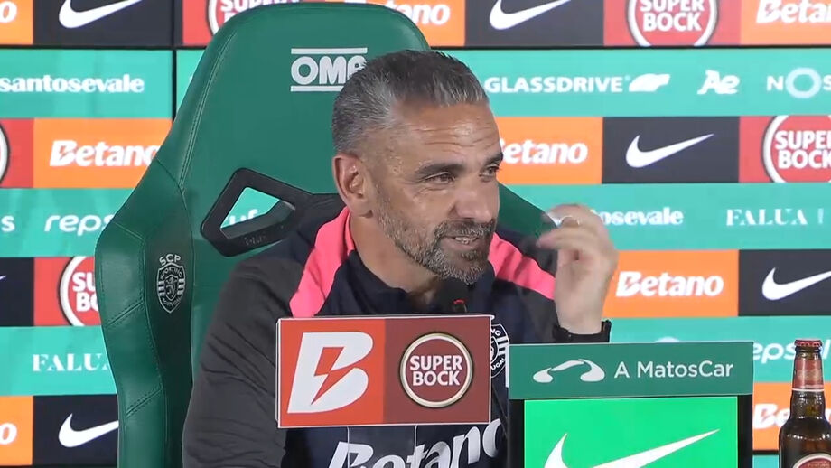 Treinador do Sporting com expressão curiosa na antevisão ao jogo com o FC Porto