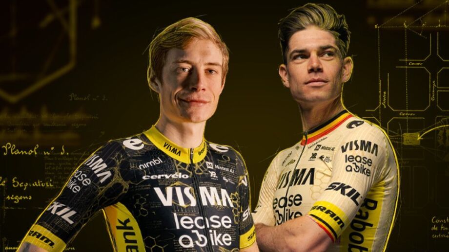 Vingegaard e Van Aert serviram de modelos