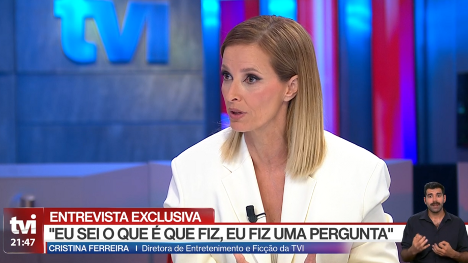 Cristina Ferreira explica-se no Jornal Nacional