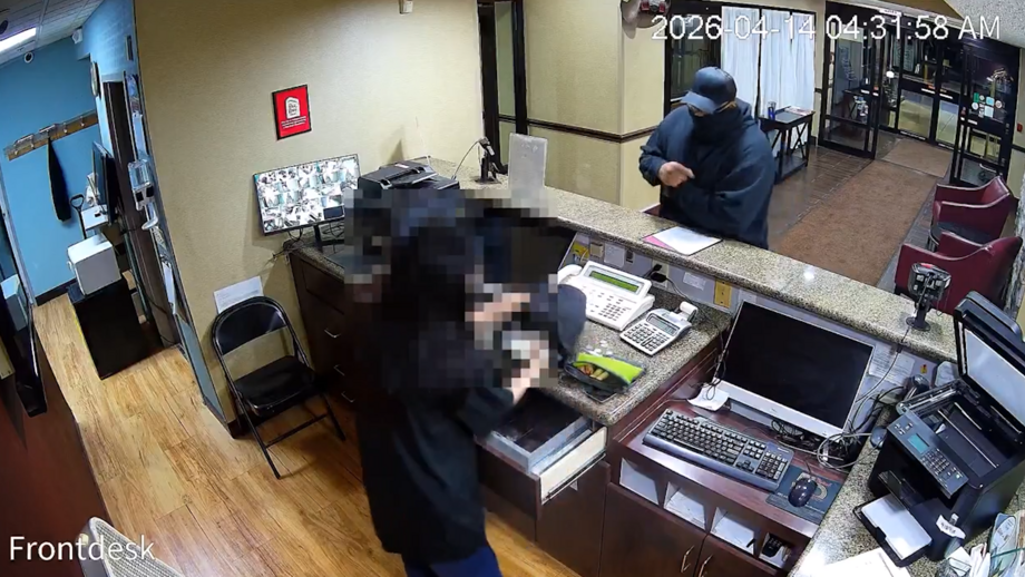 Imagens de videovigilância captaram o momento