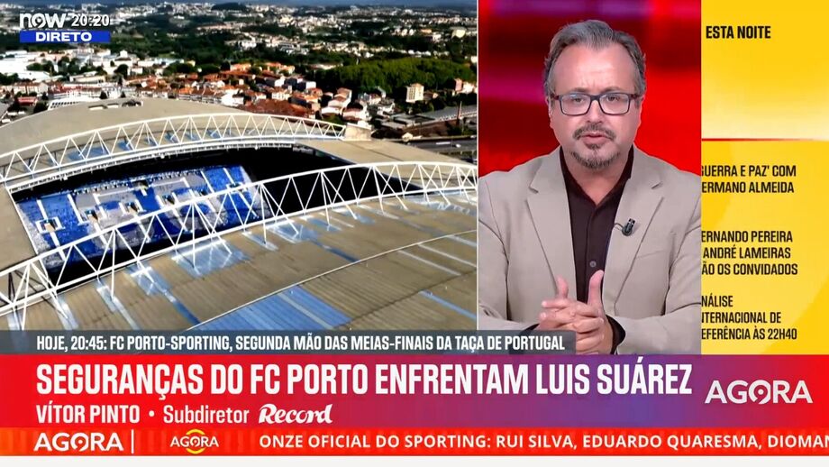 Subdiretor de Record em declarações no programa 'Record na Hora' no Now