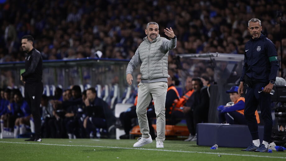 Rui Borges durante o clássico