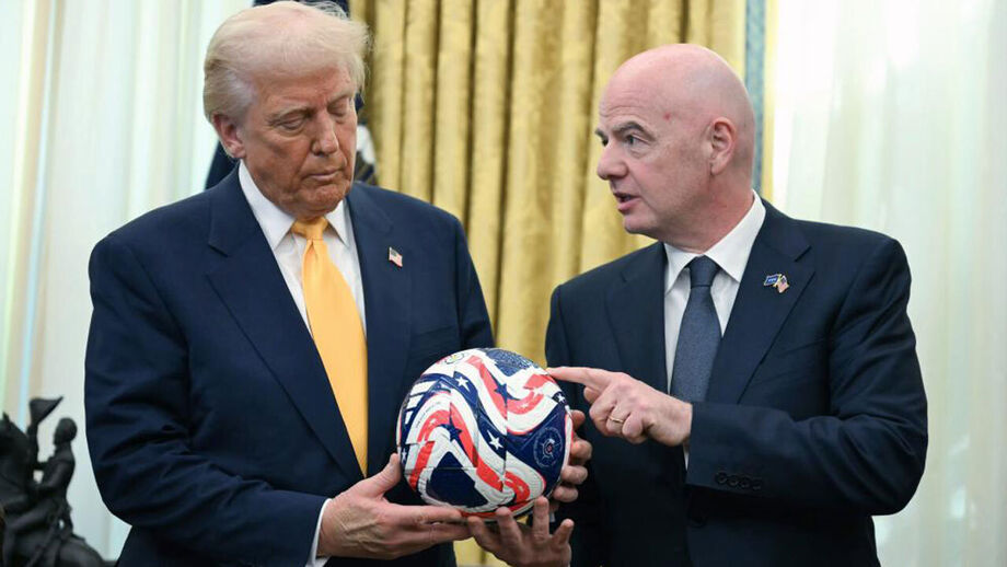 Donald Trump e Gianni Infantino 