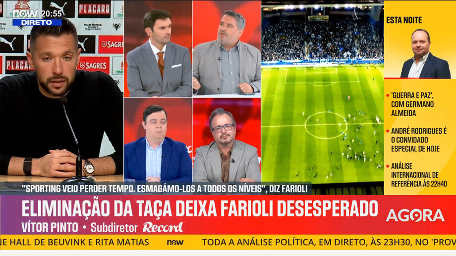 Diretor de Record critica discurso do treinador do FC Porto após eliminação da Taça de Portugal frente ao Sporting