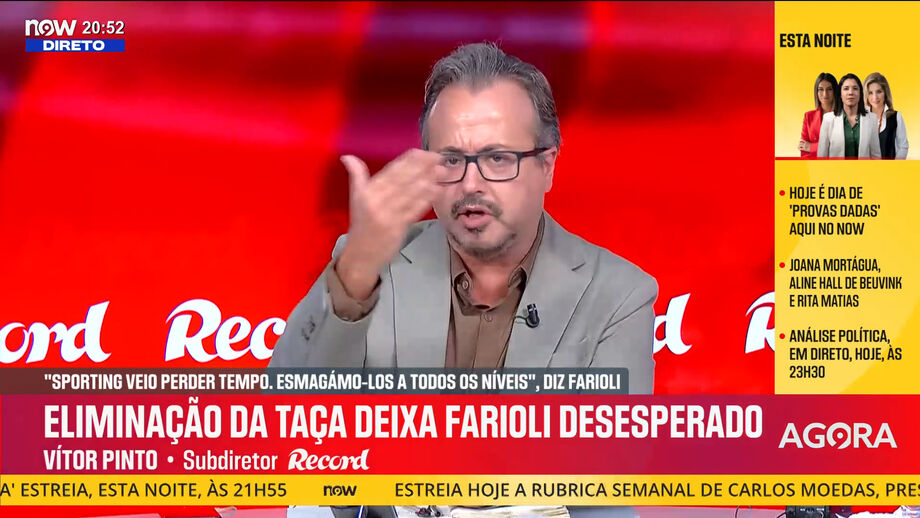 Análise do subdiretor de Record às declarações do treinador do FC Porto sobre o jogo com o Sporting na Taça de Portugal