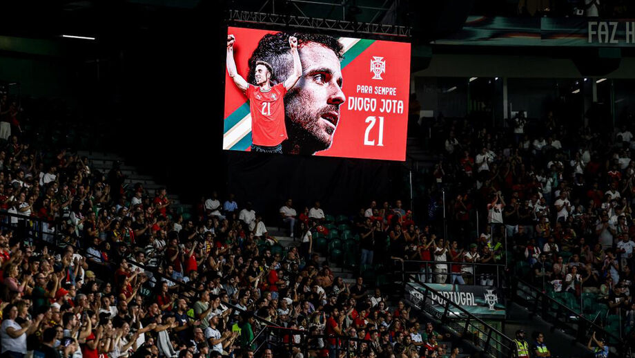 Uma das muitas homenagens feitas a Diogo Jota