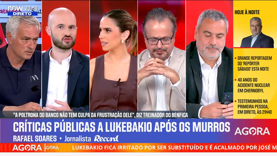 Jornalista de Record e as palavras do treinador do Benfica