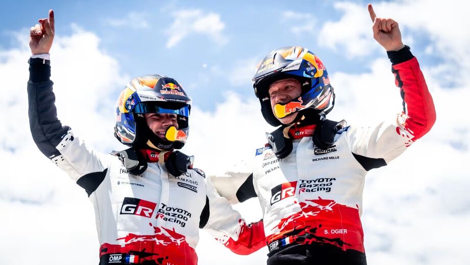 Sébastien Ogier celebra nas Canárias