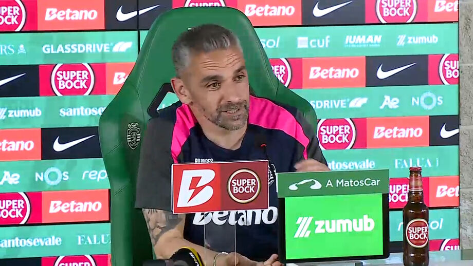 Treinador do Sporting falou da condição física do médio e enalteceu a sua vontade de ajudar a equipa