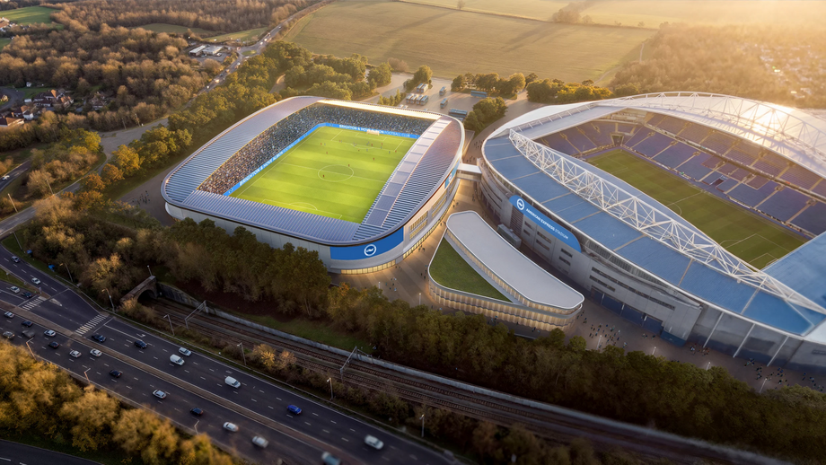 Estádio do Brighton para futebol feminino