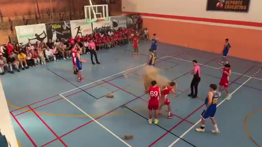 Jogo de basquetebol podia ter terminado em tragédia