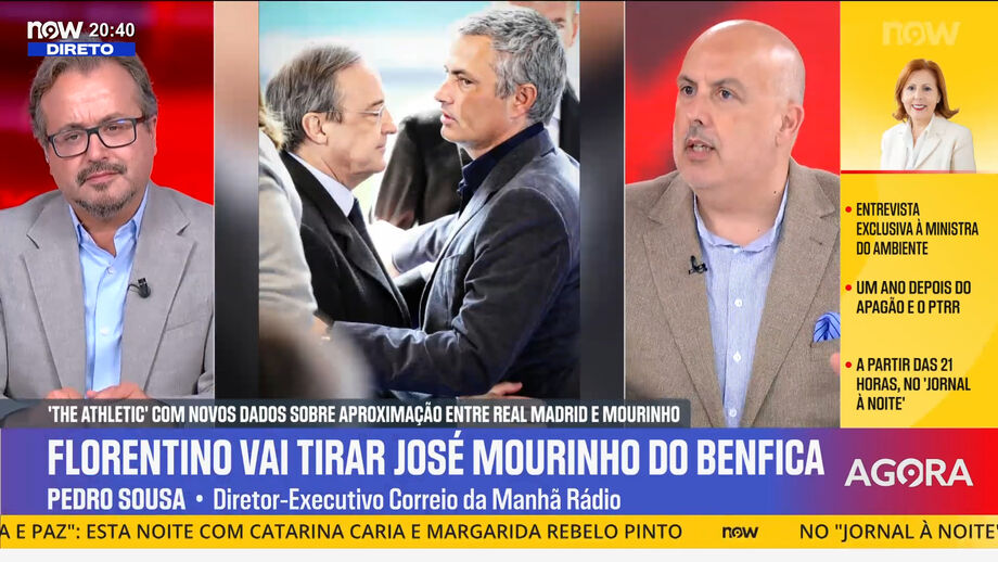Regresso de José Mourinho ao Real Madrid foi tema em destaque no 'Record na Hora'