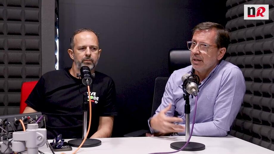 João Mesquita e Fábio Medeiros da Livemode no Negócios Record