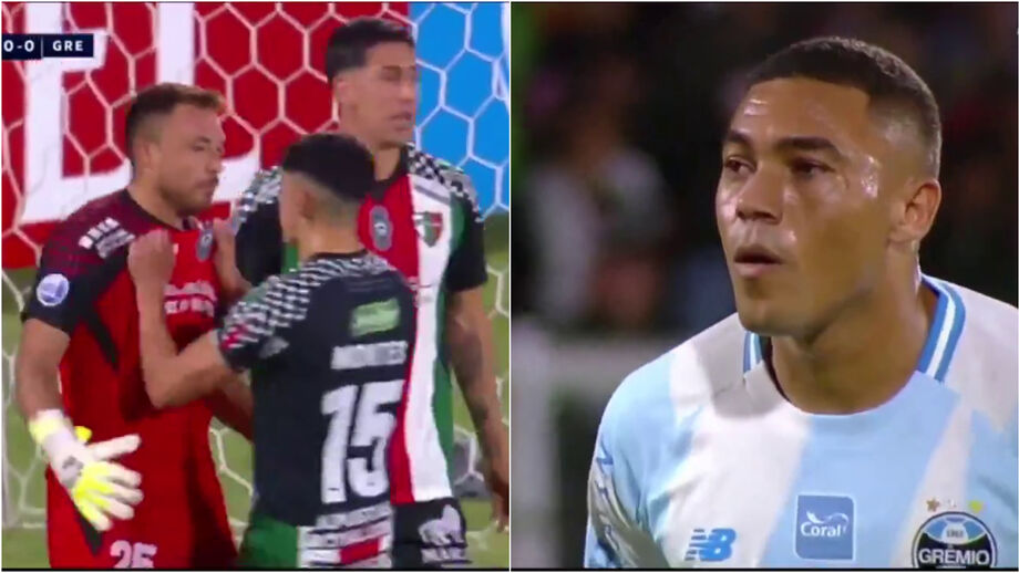 Avançado do Grêmio com noite para esquecer frente ao Palestino, na Taça Sul-Americana
