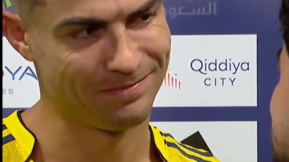 Craque do Al Nassr na flash ao canal 'GOAT', que até arrepiou o entrevistador