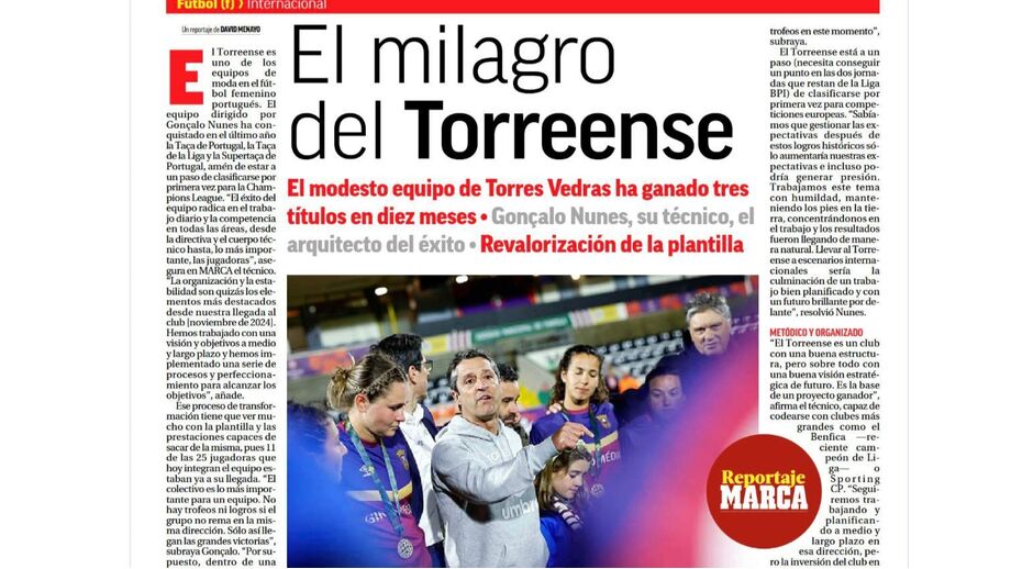 Torreense apontado como exemplo a nível internacional