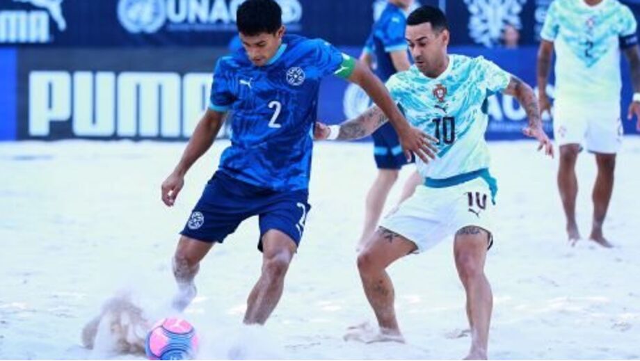 Portugal derrotado pelo Paraguai na Acapulco Cup de futebol de praia