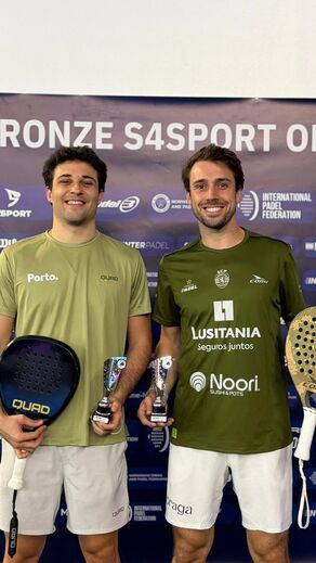 Nuno Deus e Pedro Perry vencem torneio de padel em Braga