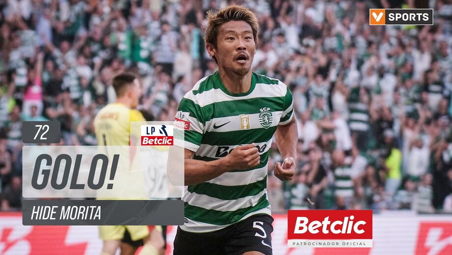 Morita marcou o golo 500 do Sporting no dérbi de Lisboa