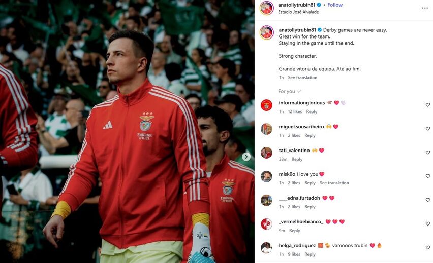 Publicação de Trubin