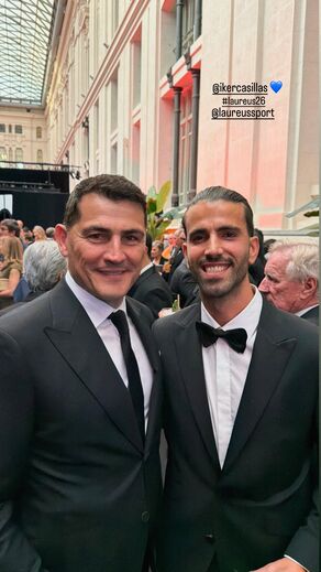 Casillas e Sérgio Oliveira no Laureus World Sports Awards