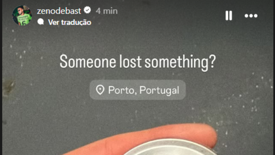  A imagem partilhada por Debast