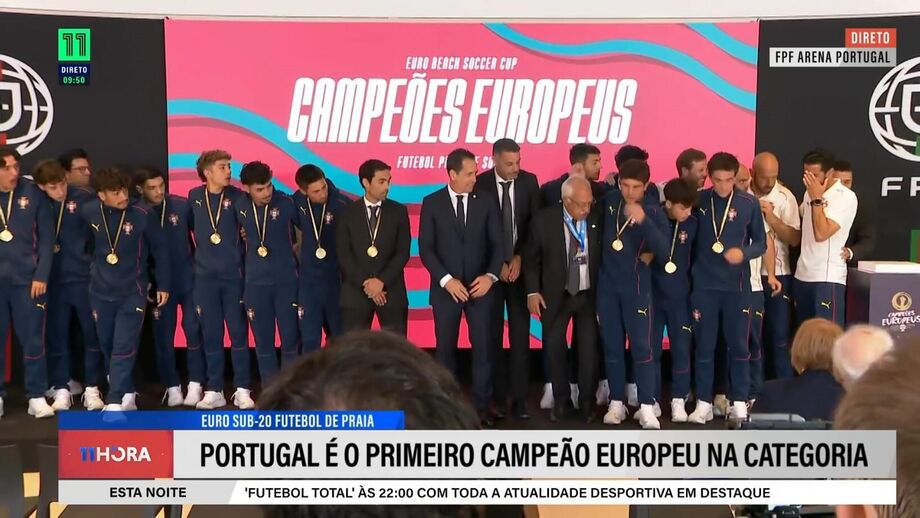 Troféu caiu e jogadores portugueses ficaram em sobressalto