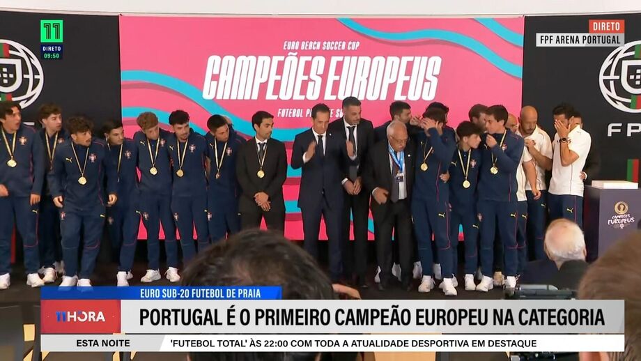 Troféu caiu e jogadores portugueses ficaram em sobressalto