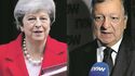 Theresa May e Barroso na conferência do NOW