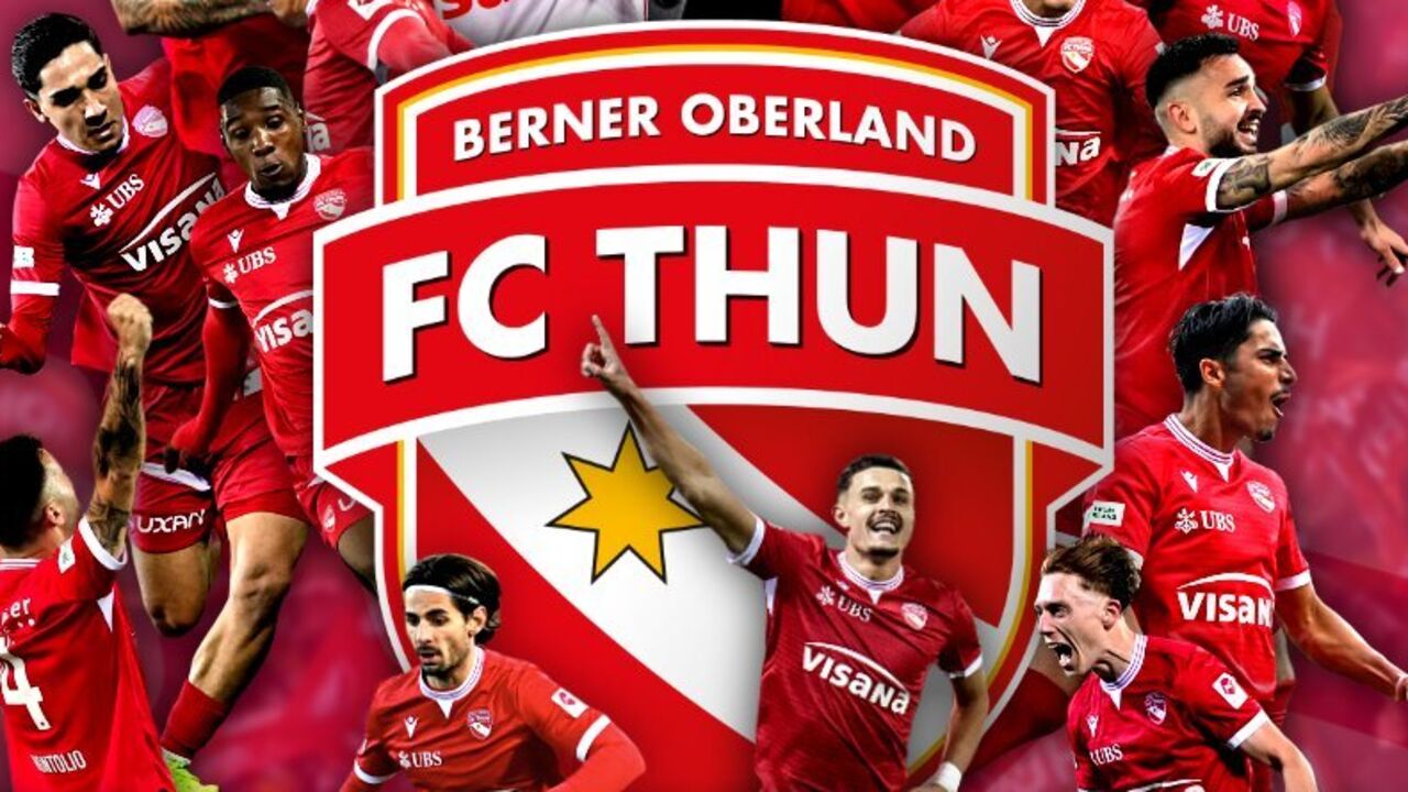 FC Thun celebra o título de campeão da Super Liga suíça 2025/26