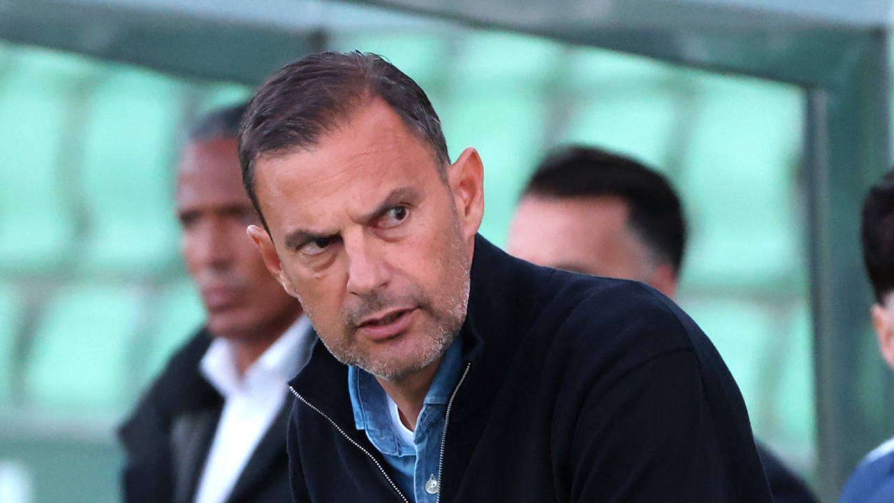 Sotiris Silaidopoulos, treinador do Rio Ave, durante o jogo com o Gil Vicente