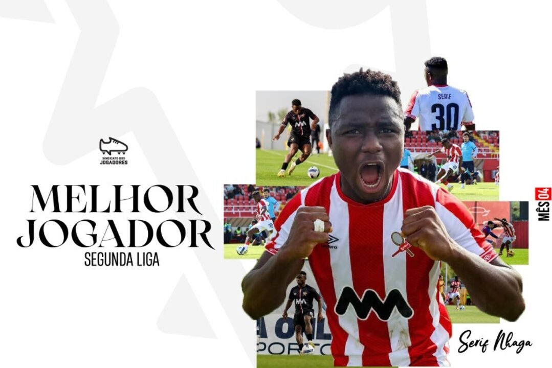 Serif Nhaga eleito jogador do mês pelo Sindicato dos Jogadores