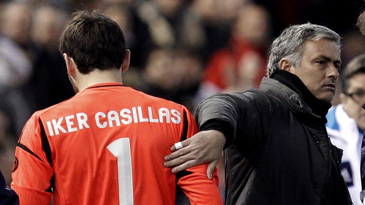 Iker Casillas e José Mourinho