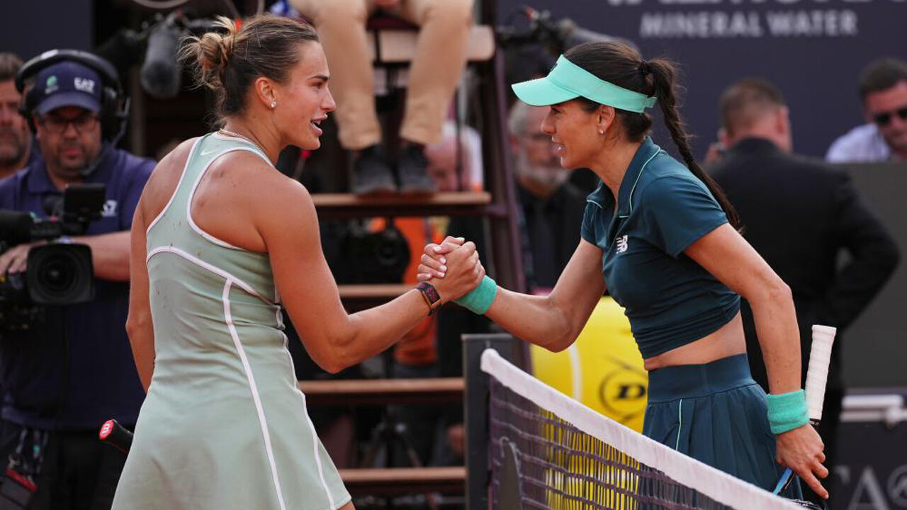 Aryna Sabalenka foi surpreendida por Sorana Cirstea em Roma
