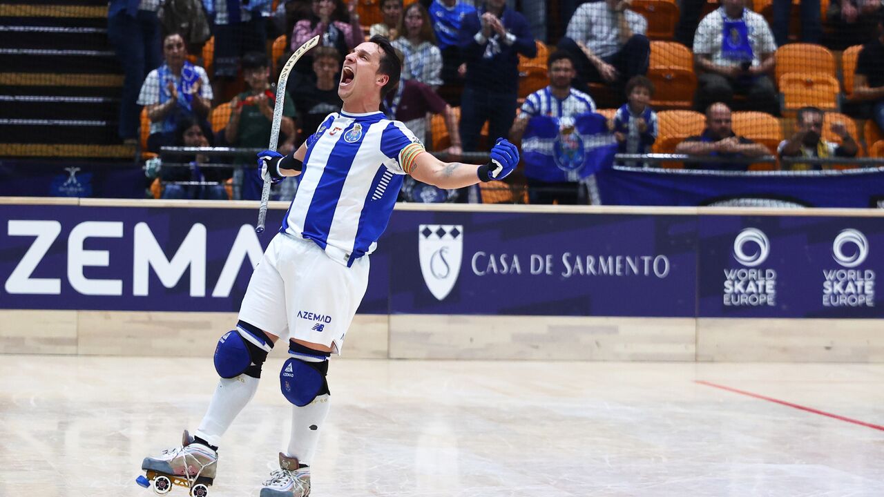 Gonçalo Alves celebra conquista da Champions pelo FC Porto após vitória sobre Barcelona em Coimbra