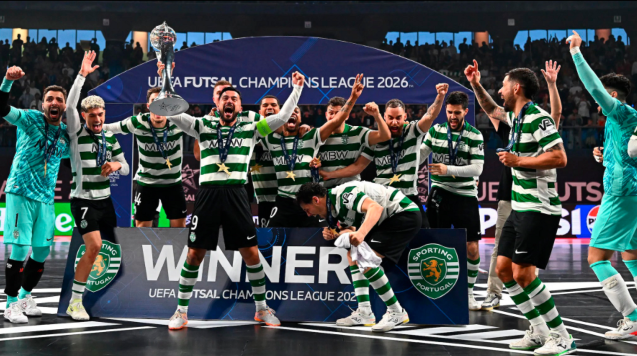 Sporting vence Champions League de futsal com destaque para irmãos Paçó, Zicky e Valério
