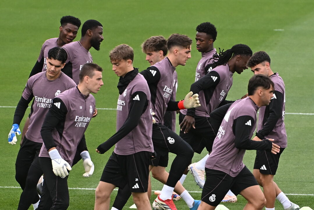 Sessão de treino do Real Madrid