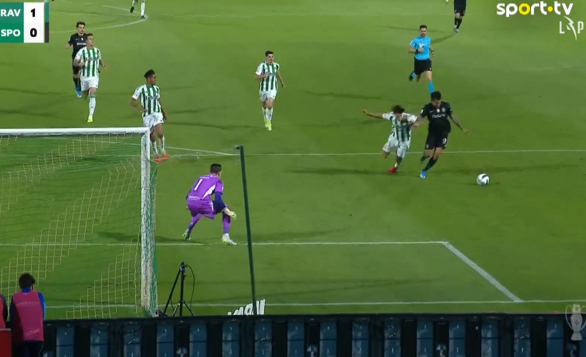 Rio Ave-Sporting: lance polémico com penálti e possível vermelho