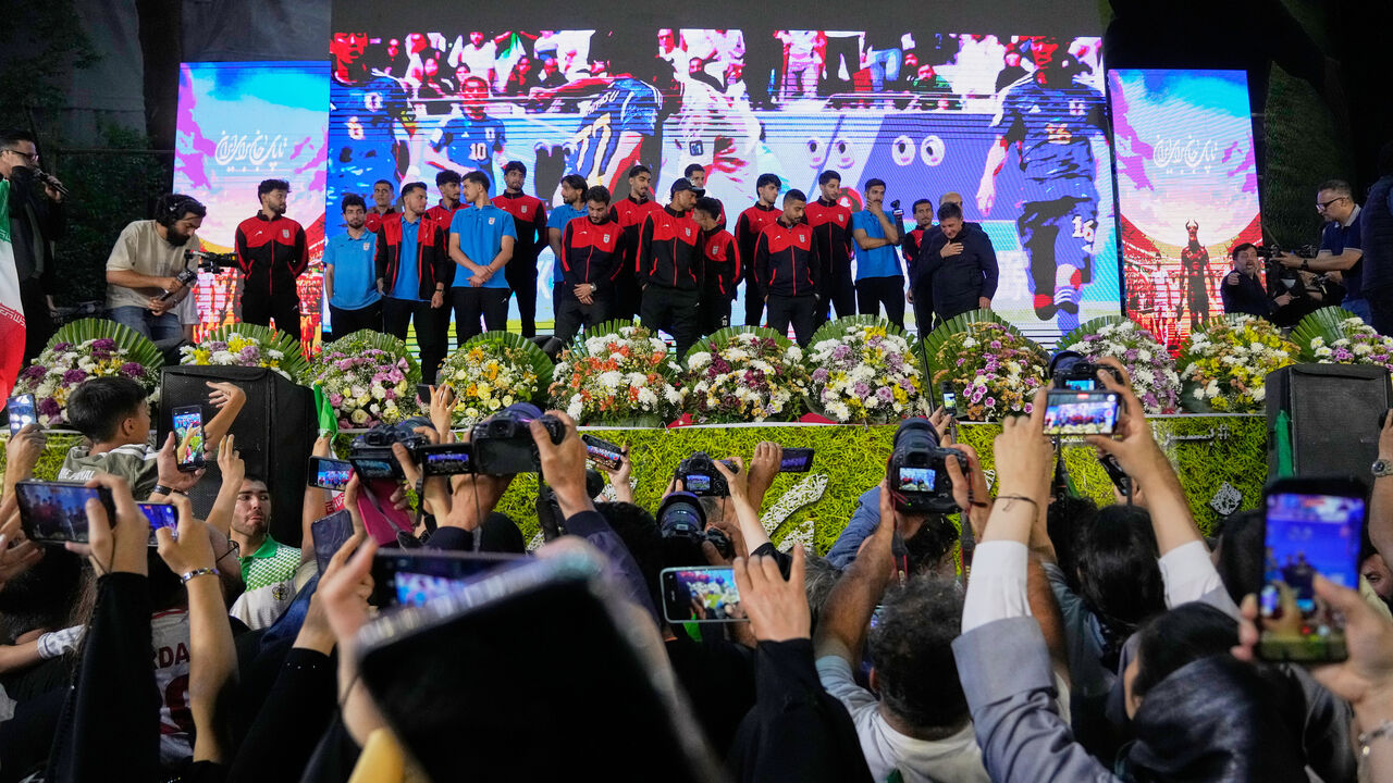 O Irão realizou uma cerimónia de despedida da seleção