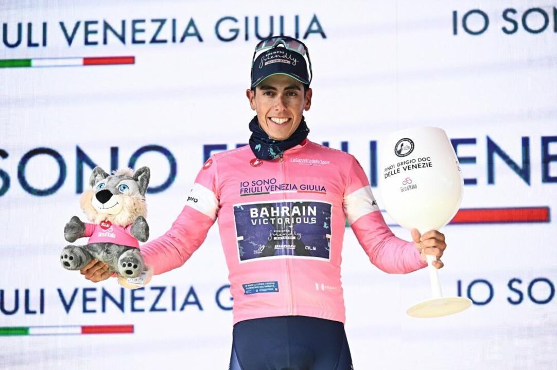 Eulálio conquista a 'maglia' pela Bahrain Victorious no Giro