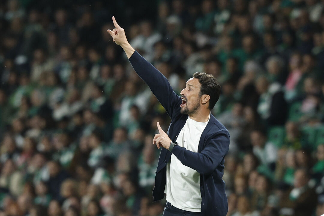 César Peixoto no jogo com o Sporting