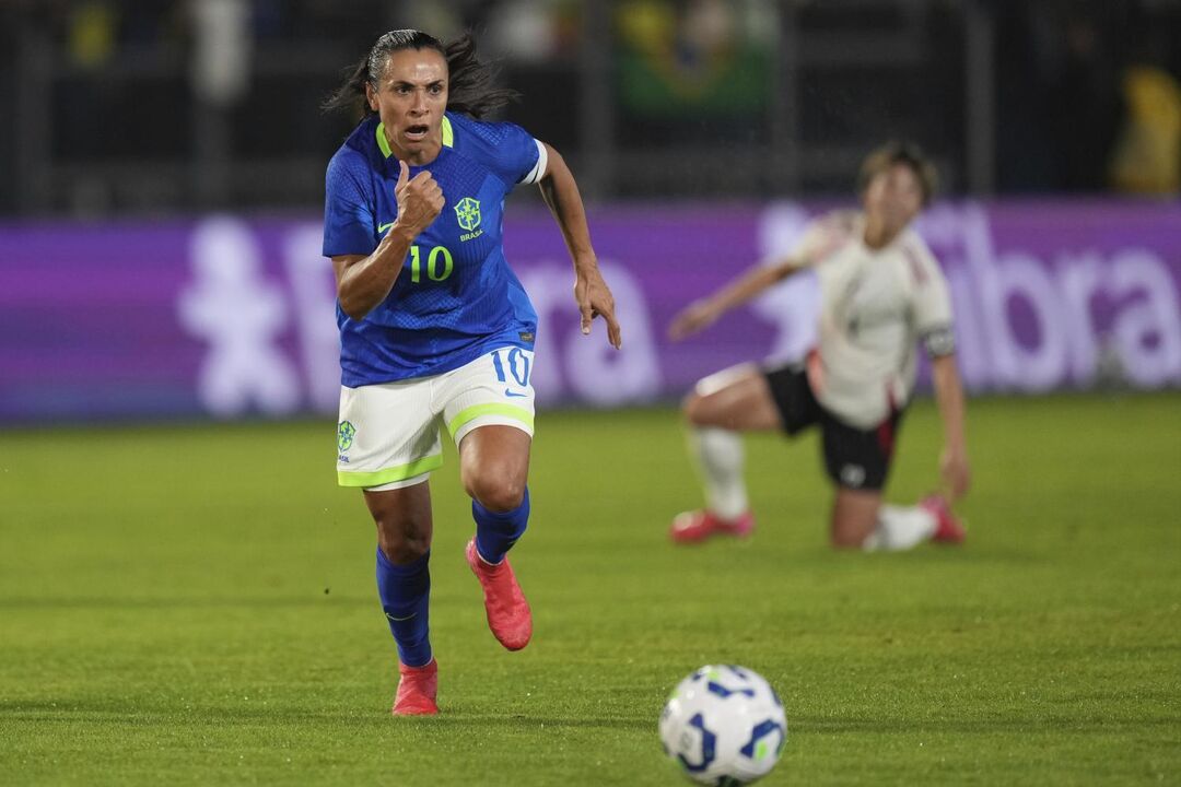 Marta ao serviço da seleção brasileira