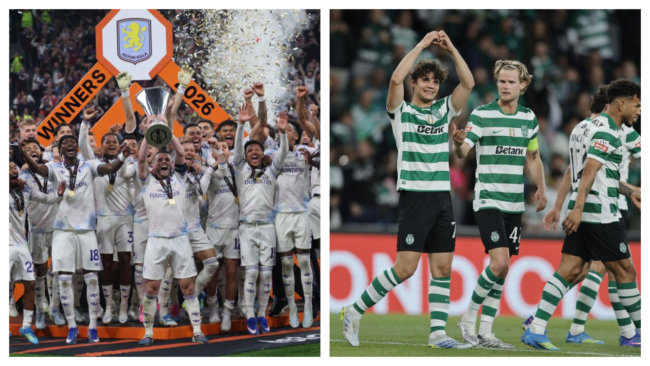 Aston Villa conquistou a Liga Europa e deixou Sporting mais perto de entrar na fase de liga da Champions
