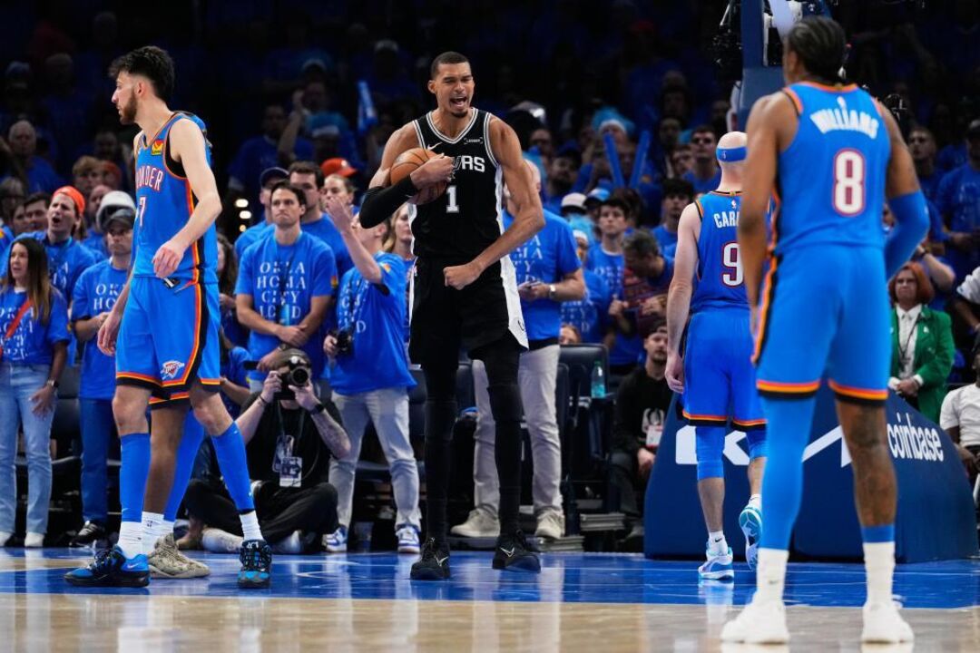 Wembanyama no jogo 1 da final da conferência Oeste da NBA