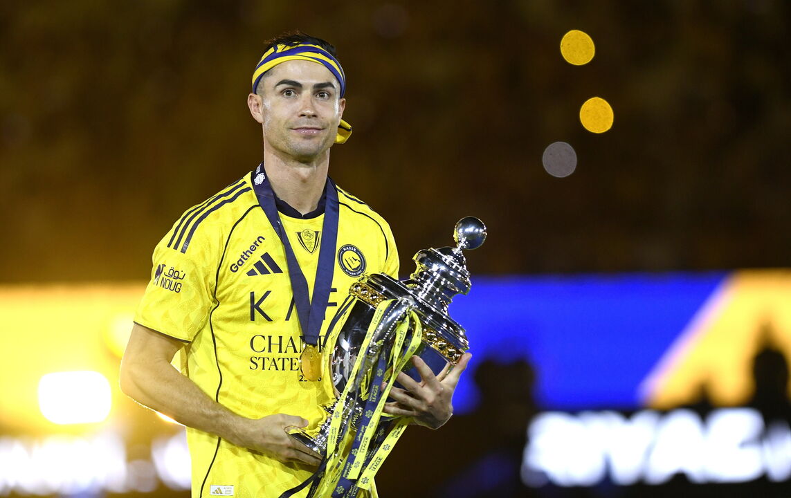 Cristiano Ronaldo celebra título com Al Nassr