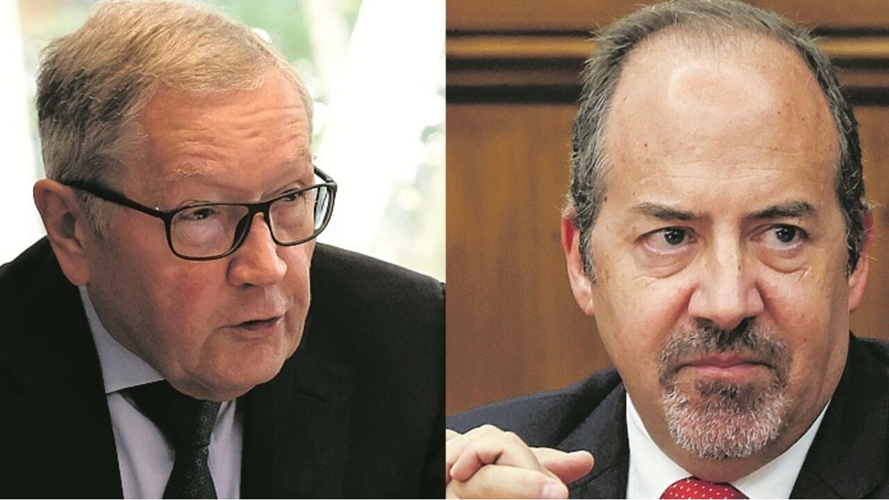 Regling e Santos Pereira na conferência do Now